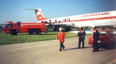 Luftnotbung auf dem Flughafen Halle/Leipzig 1996